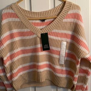 Crop knit sweater
